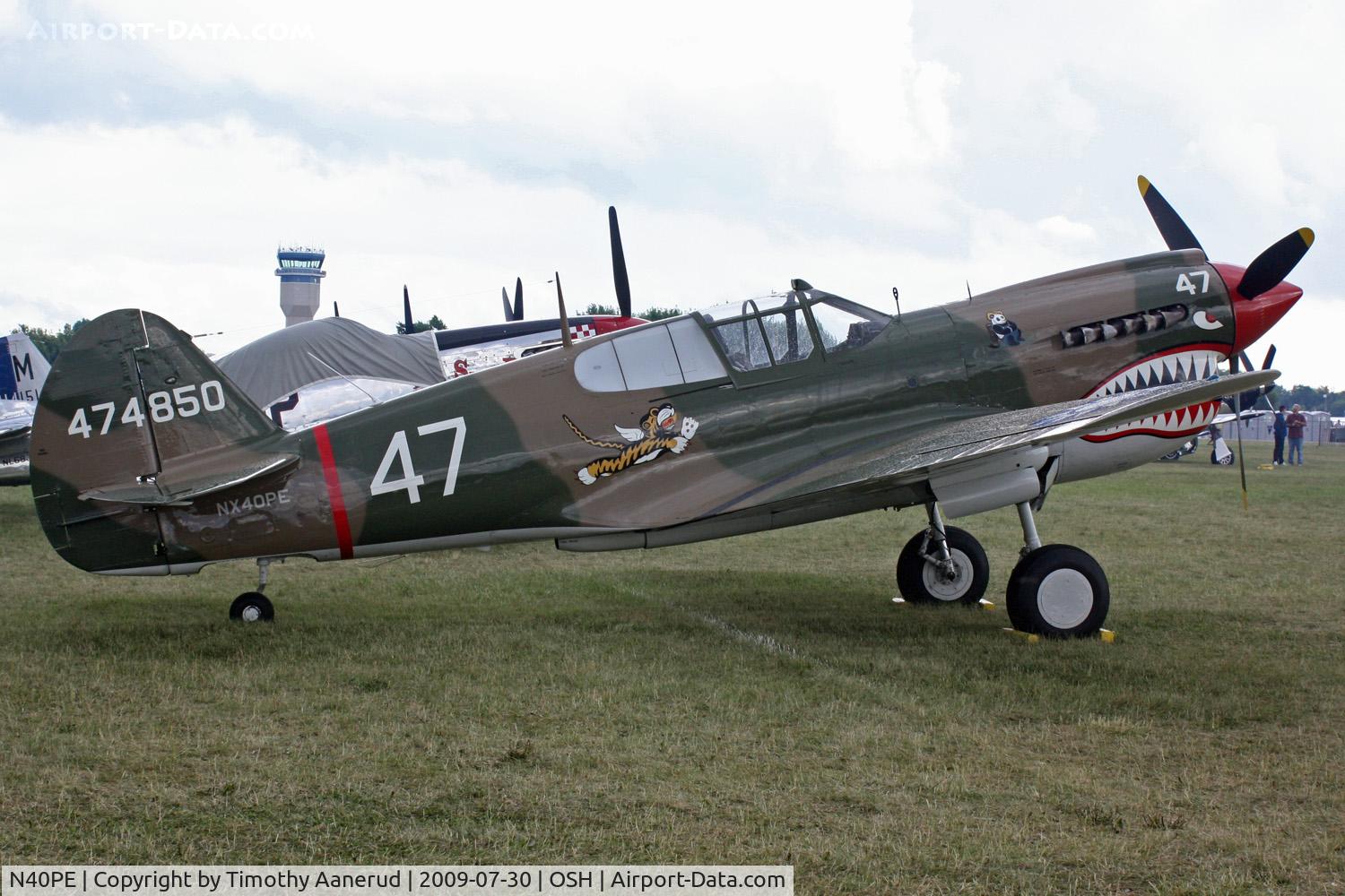 N40PE, 1942 Curtiss P-40E C/N AK905, 1942 Curtiss Wright P-40E, c/n: AK905