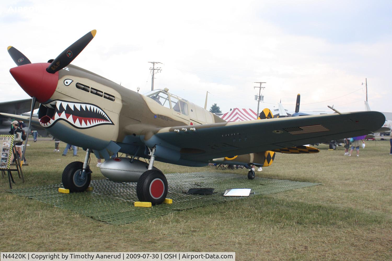 N4420K, Curtiss P-40E Warhawk C/N AK75315134, Curtiss Wright P-40E, c/n: AK75315134