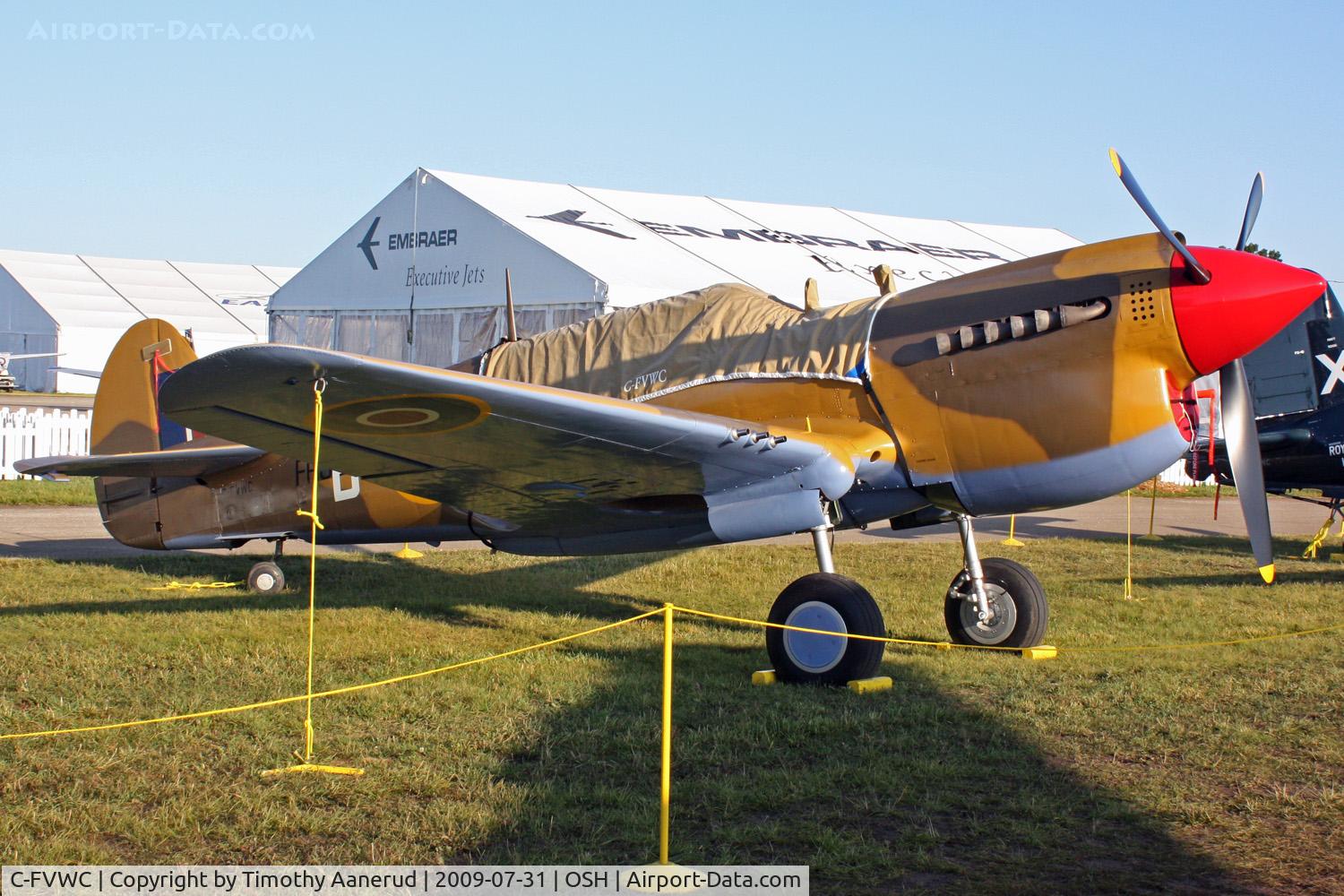 C-FVWC, 1943 Curtiss P-40N-1-CU C/N AC42-104827, Curtiss-Wright P40N-1CU AC42-104827, Ex ZK-VWC
