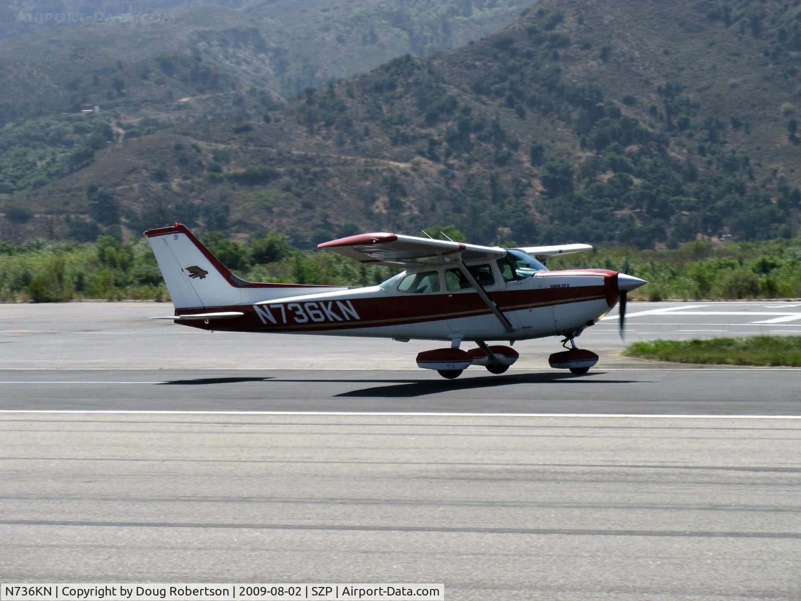 N736KN, 1977 Cessna R172K Hawk XP C/N R1722589, 1977 Cessna R172K HAWK XP II, Continental IO-360-K 195 Hp, 210 Hp by prop STC, takeoff roll Rwy 22