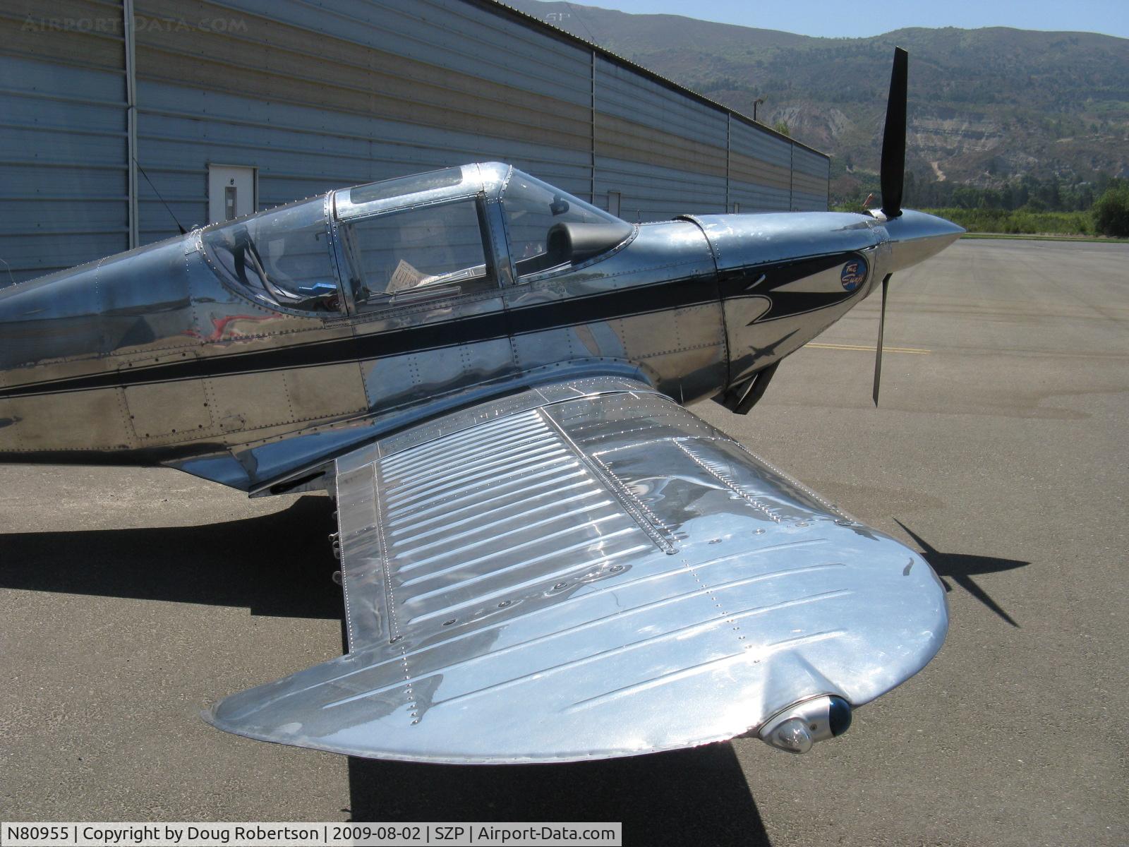 N80955, 1946 Globe GC-1B Swift C/N 1148, 1946 Globe GC-1B SWIFT, Continental C125  125 Hp listed, less wing control surfaces