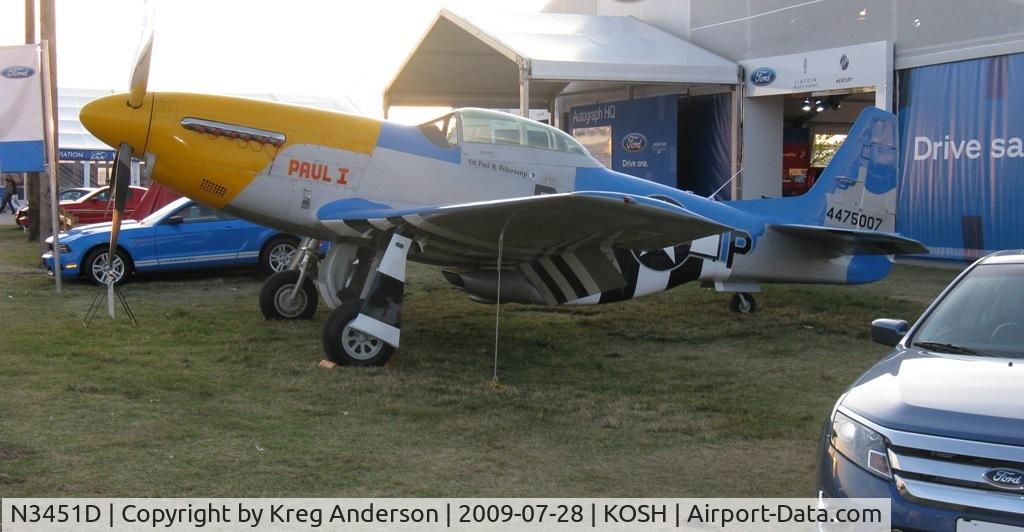N3451D, 1944 North American F-51D Mustang C/N 122-41547, EAA Airventure 2009