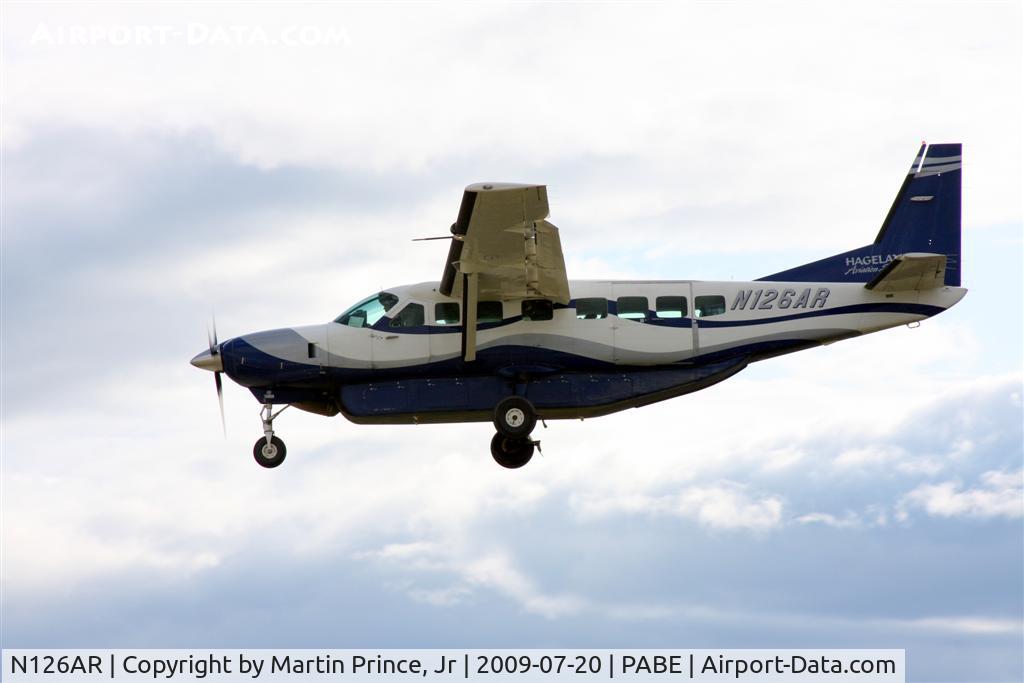 N126AR, 2002 Cessna 208B Grand Caravan C/N 208B1004, Frontier Alaska Cessna 208 landing Runway 11