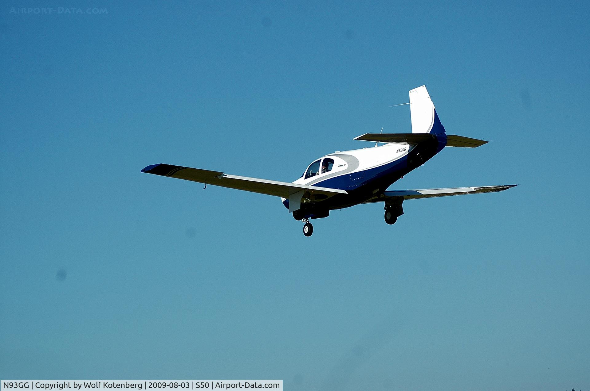 N93GG, 1964 Mooney M20E C/N 385, dropping in