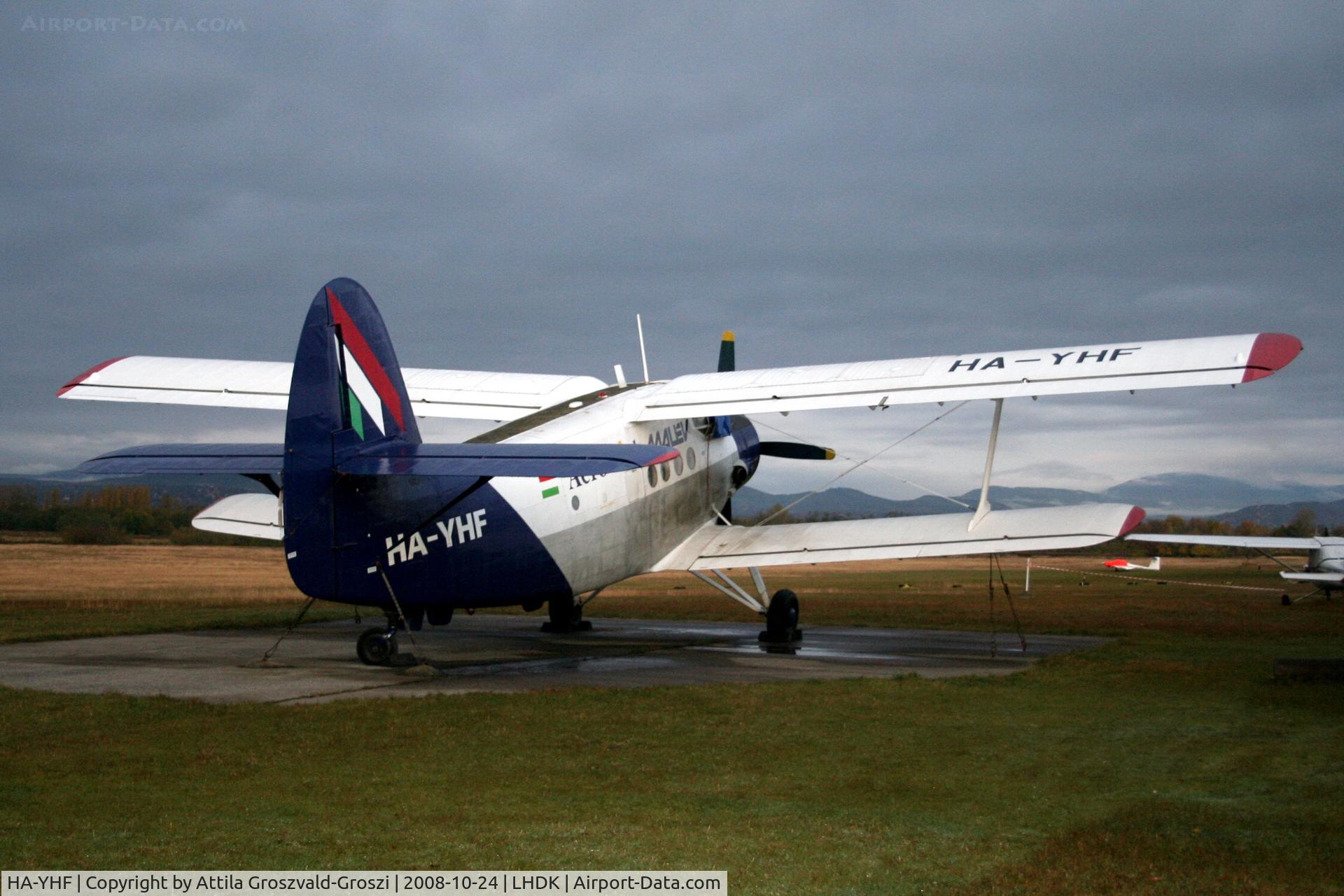 HA-YHF, 1988 PZL-Mielec AN-2PF C/N 1G224-13, Dunakeszi Airport, LHDK, Hungary -  PF originally photogrammetry photographing variant, Malév Aero Club, uses it for a passenger transport.