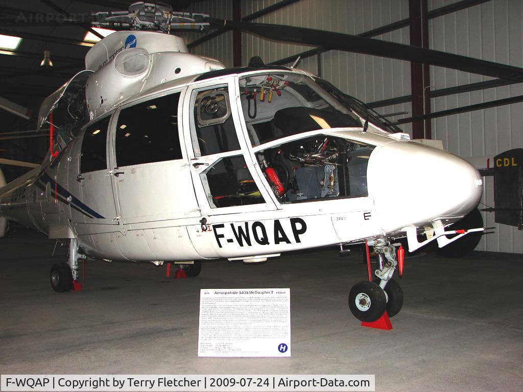 F-WQAP, Eurocopter SA365N Dauphin C/N 6001, SA365N Dauphin Exhibited in the International Helicopter Museum , Weston-Super Mare , Somerset , United Kingdom