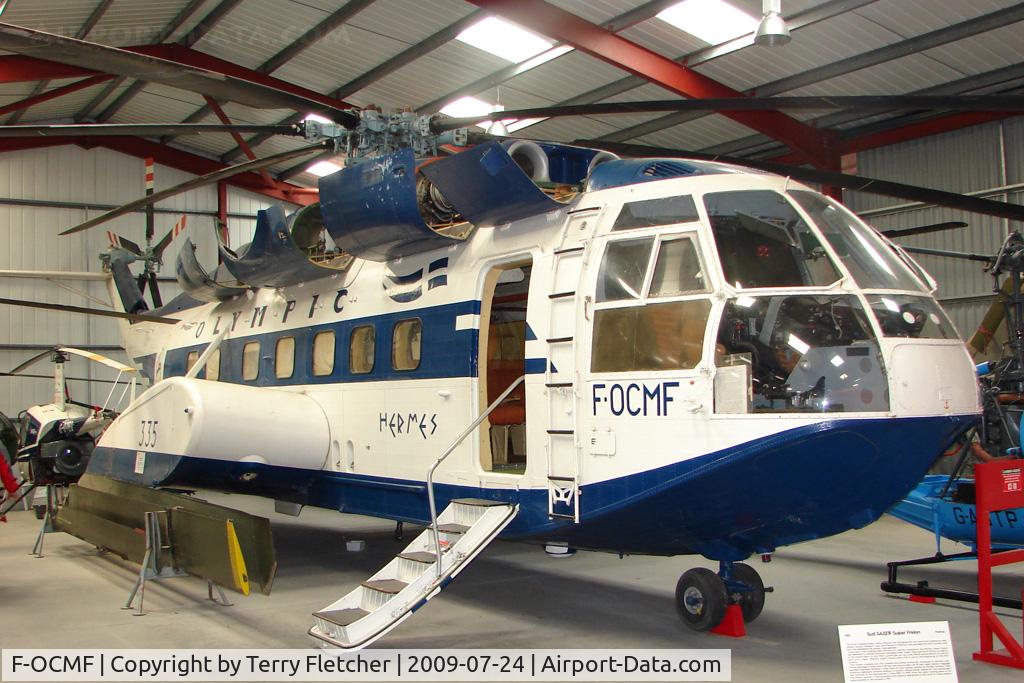 F-OCMF, Aerospatiale SA-321F Super Frelon C/N 116, Super Frelon in Olympic Air colours - Exhibited in the International Helicopter Museum , Weston-Super Mare , Somerset , United Kingdom
