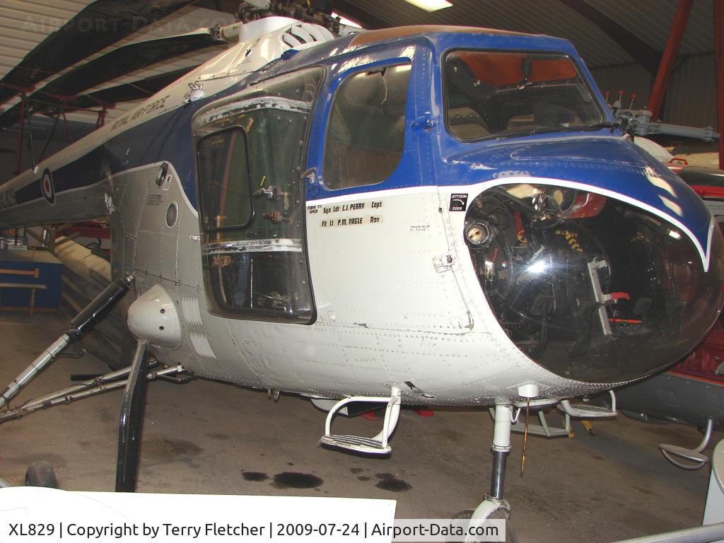 XL829, 1957 Bristol 171 Sycamore HR.14 C/N 13474, 1957 Bristol Type 171 Sycamore HC Mk.14 - Exhibited in the International Helicopter Museum , Weston-Super Mare , Somerset , United Kingdom