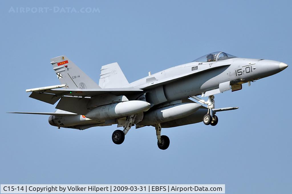 C15-14, McDonnell Douglas EF-18A+ Hornet C/N 0487/A402, EF-18A at Floremnnes TLP 03-09