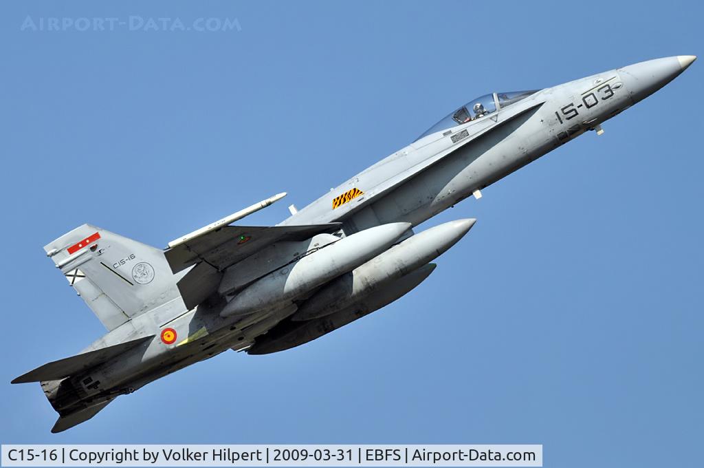 C15-16, McDonnell Douglas EF-18A Hornet C/N 0517/A428, EF-18A at Floremnnes TLP 03-09