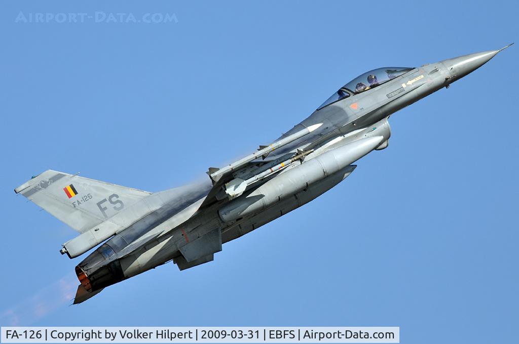 FA-126, SABCA F-16AM Fighting Falcon C/N 6H-126, F-16AM at Florennes TLP 03-09