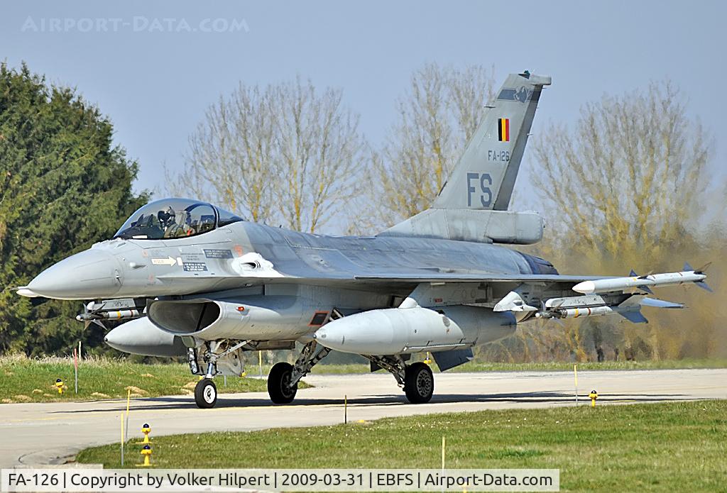 FA-126, SABCA F-16AM Fighting Falcon C/N 6H-126, F-16AM at Florennes TLP 03-09