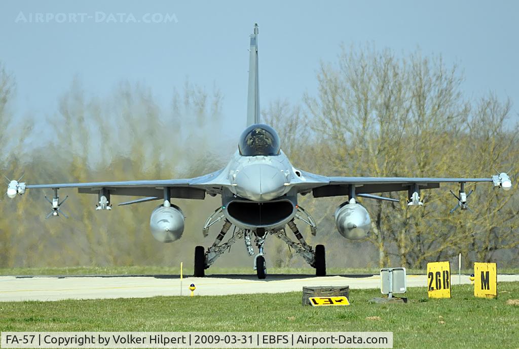 FA-57, 1980 SABCA F-16AM Fighting Falcon C/N 6H-57, F-16AM at Florennes TLP 03-09