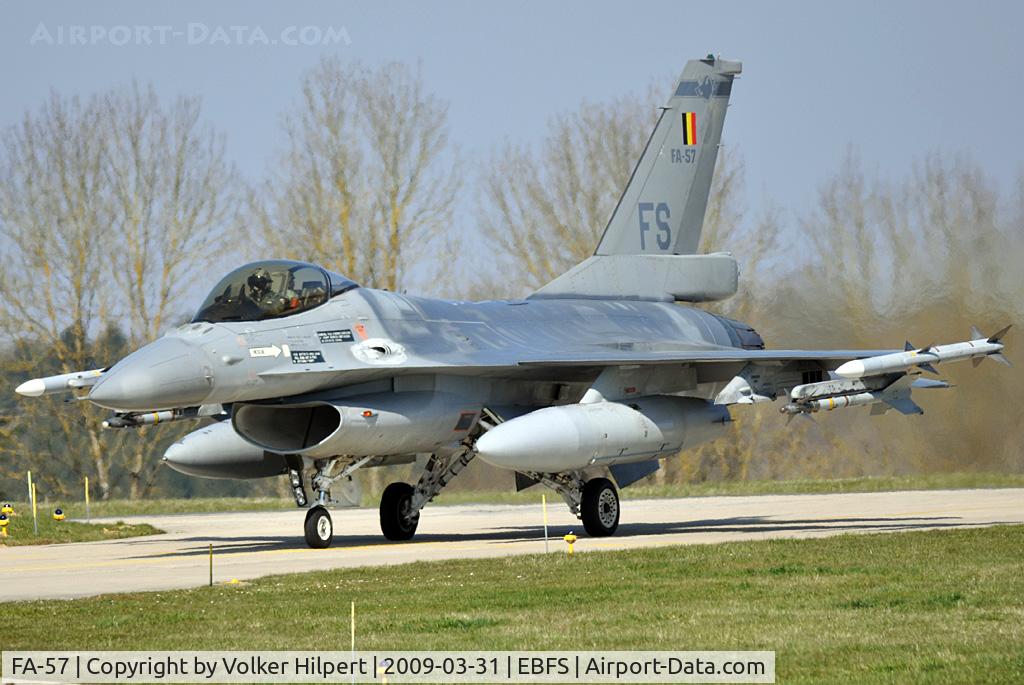 FA-57, 1980 SABCA F-16AM Fighting Falcon C/N 6H-57, F-16AM at Florennes TLP 03-09