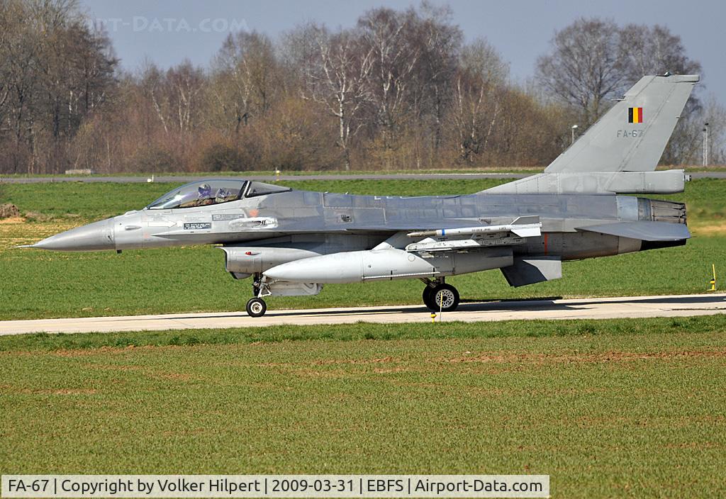 FA-67, 1980 SABCA F-16AM Fighting Falcon C/N 6H-67, F-16AM at Florennes TLP 03-09
