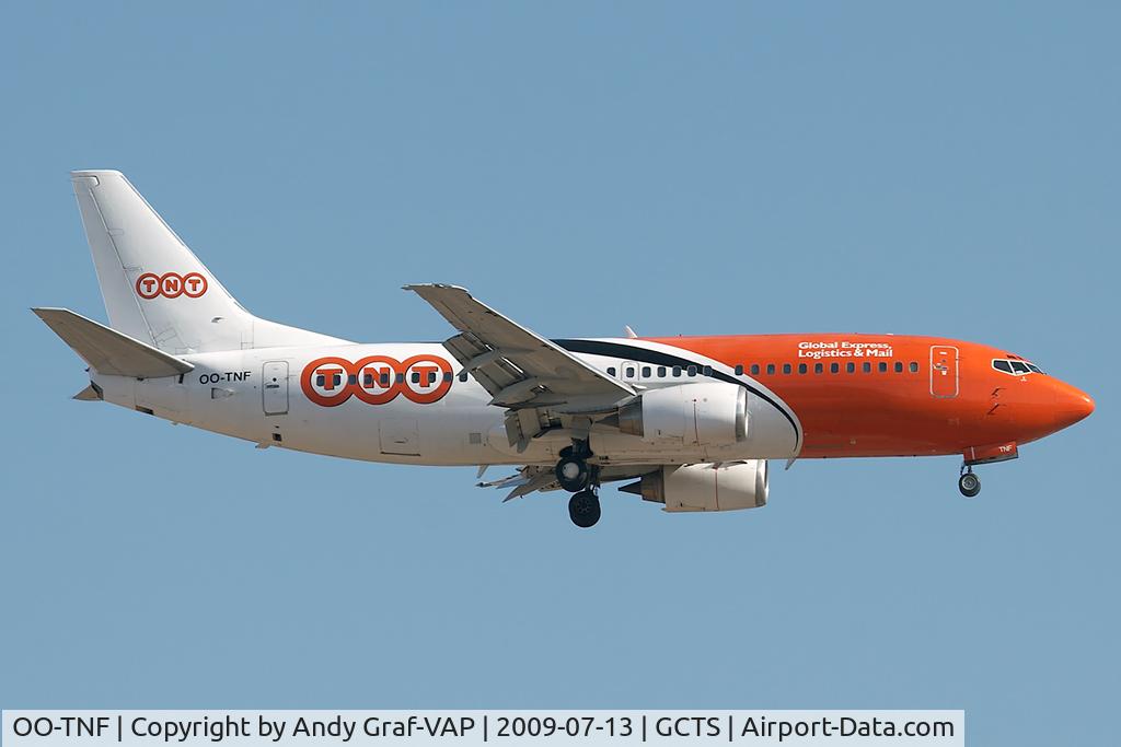 OO-TNF, 1988 Boeing 737-3Q8(QC) C/N 24131, TNT 737-300