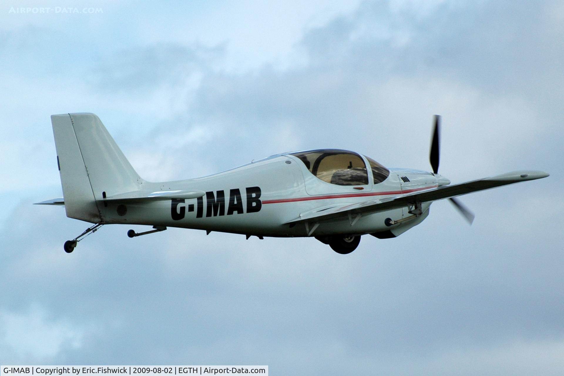 G-IMAB, 2002 Europa XS Monowheel C/N PFA 247-13128, 4. G-IMAB departing Shuttleworth Military Pagent Air Display Aug 09