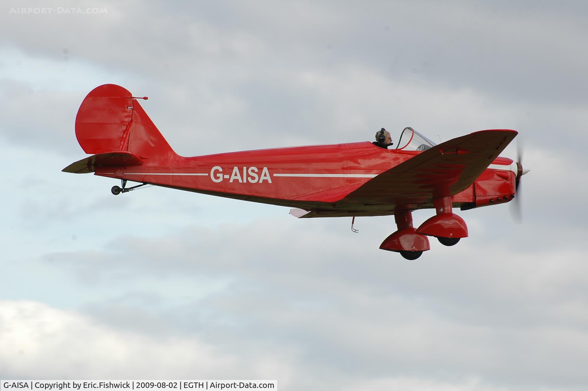 G-AISA, 1947 Tipsy Trainer 1 C/N 17, 42. G-AISA departing Shuttleworth Military Pagent Air Display Aug 09