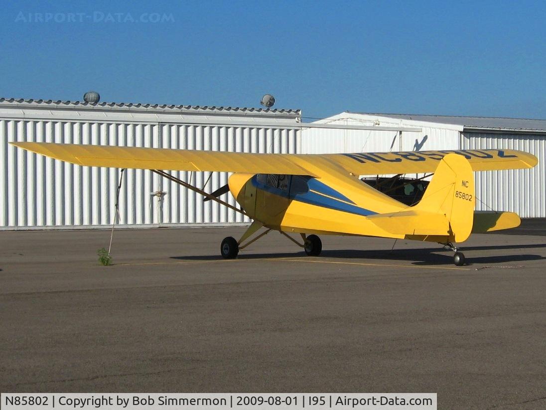 N85802, 1946 Aeronca 11AC Chief C/N 11AC-211, On the ramp at Kenton, Ohio.