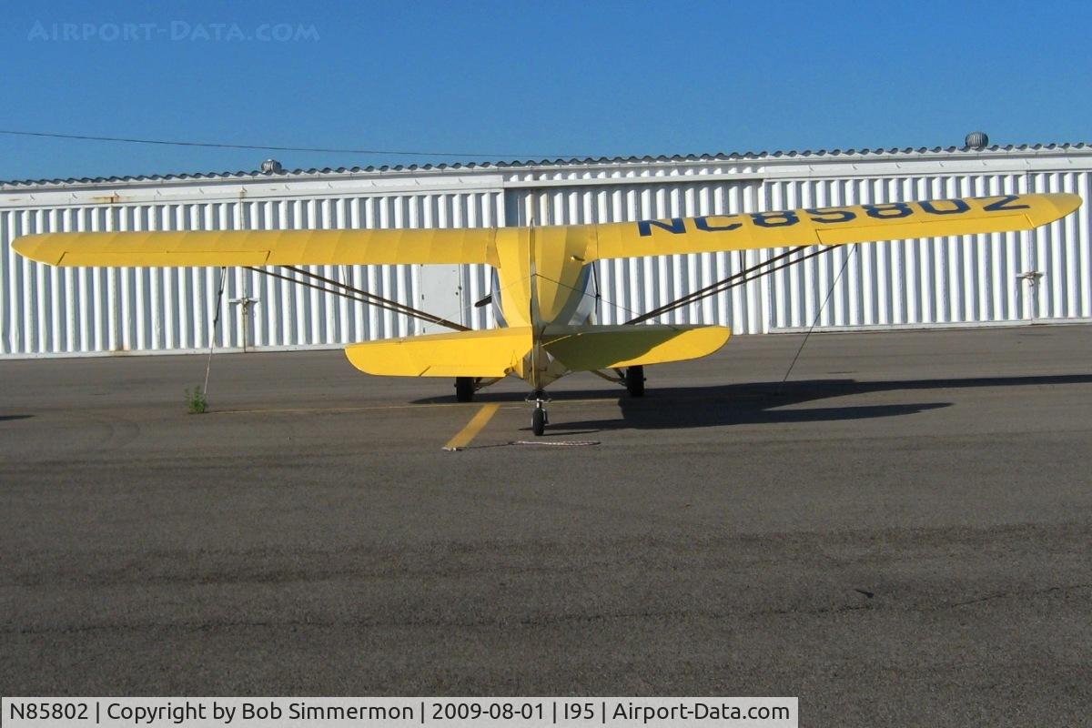 N85802, 1946 Aeronca 11AC Chief C/N 11AC-211, On the ramp at Kenton, Ohio.