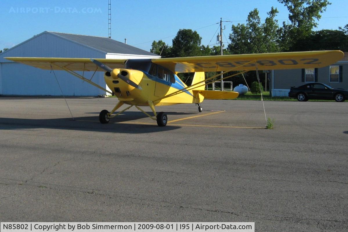N85802, 1946 Aeronca 11AC Chief C/N 11AC-211, On the ramp at Kenton, Ohio.