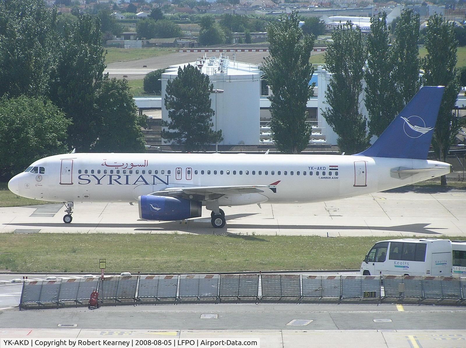 YK-AKD, 1999 Airbus A320-232 C/N 1076, Syrian going to stand