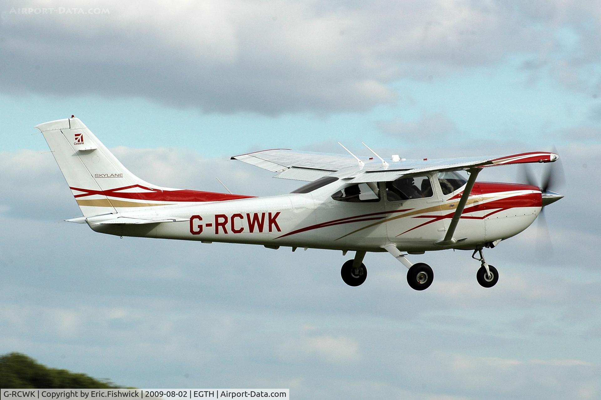 G-RCWK, 2007 Cessna 182T Skylane Skylane C/N 18281982, G-RCWK Cessna Skylane departing Shuttleworth Military Pagent Air Display Aug 09