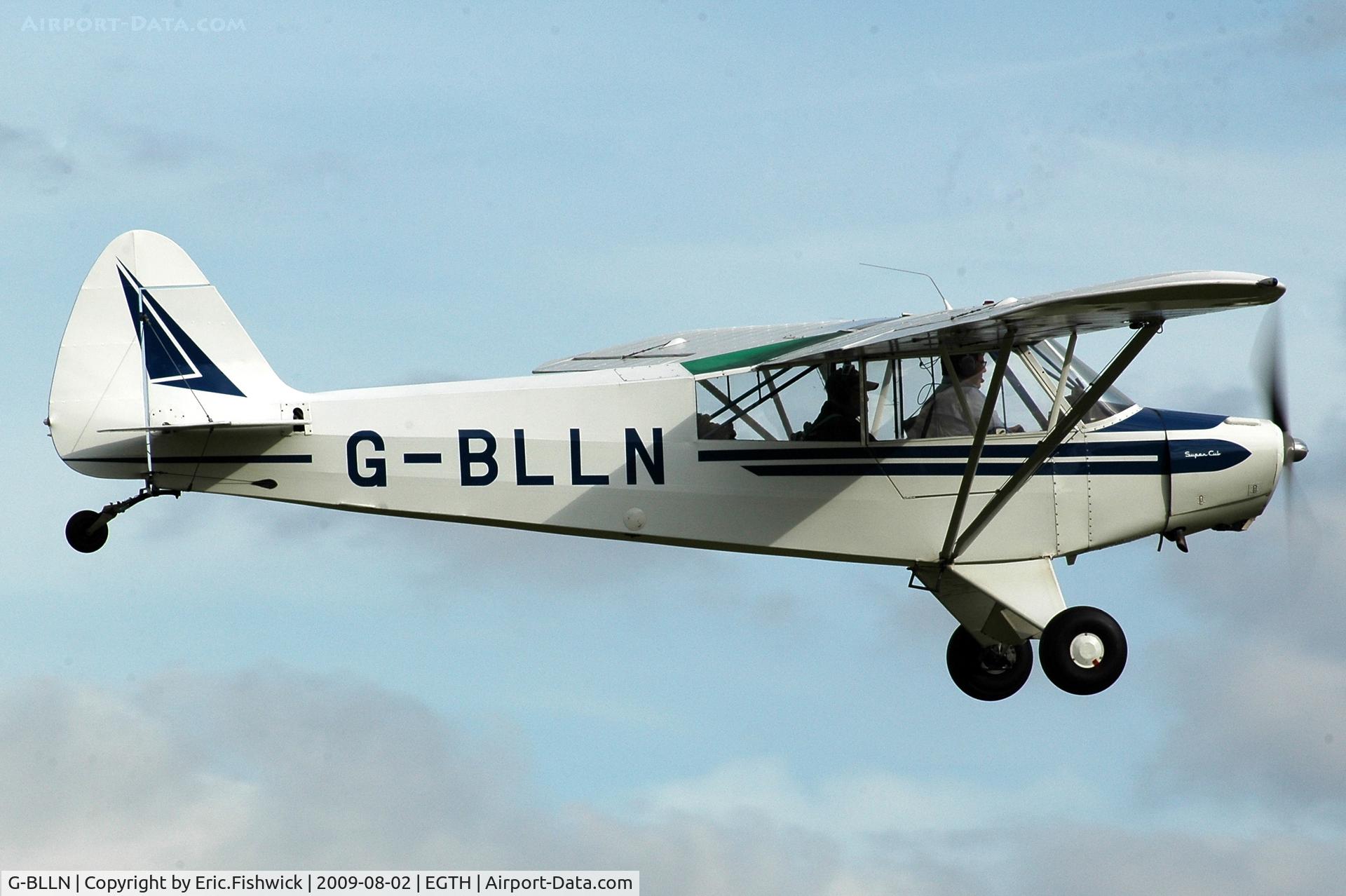 G-BLLN, 1954 Piper L-18C Super Cub C/N 18-3447, G-BLLN departing Shuttleworth Military Pagent Air Display Aug 09