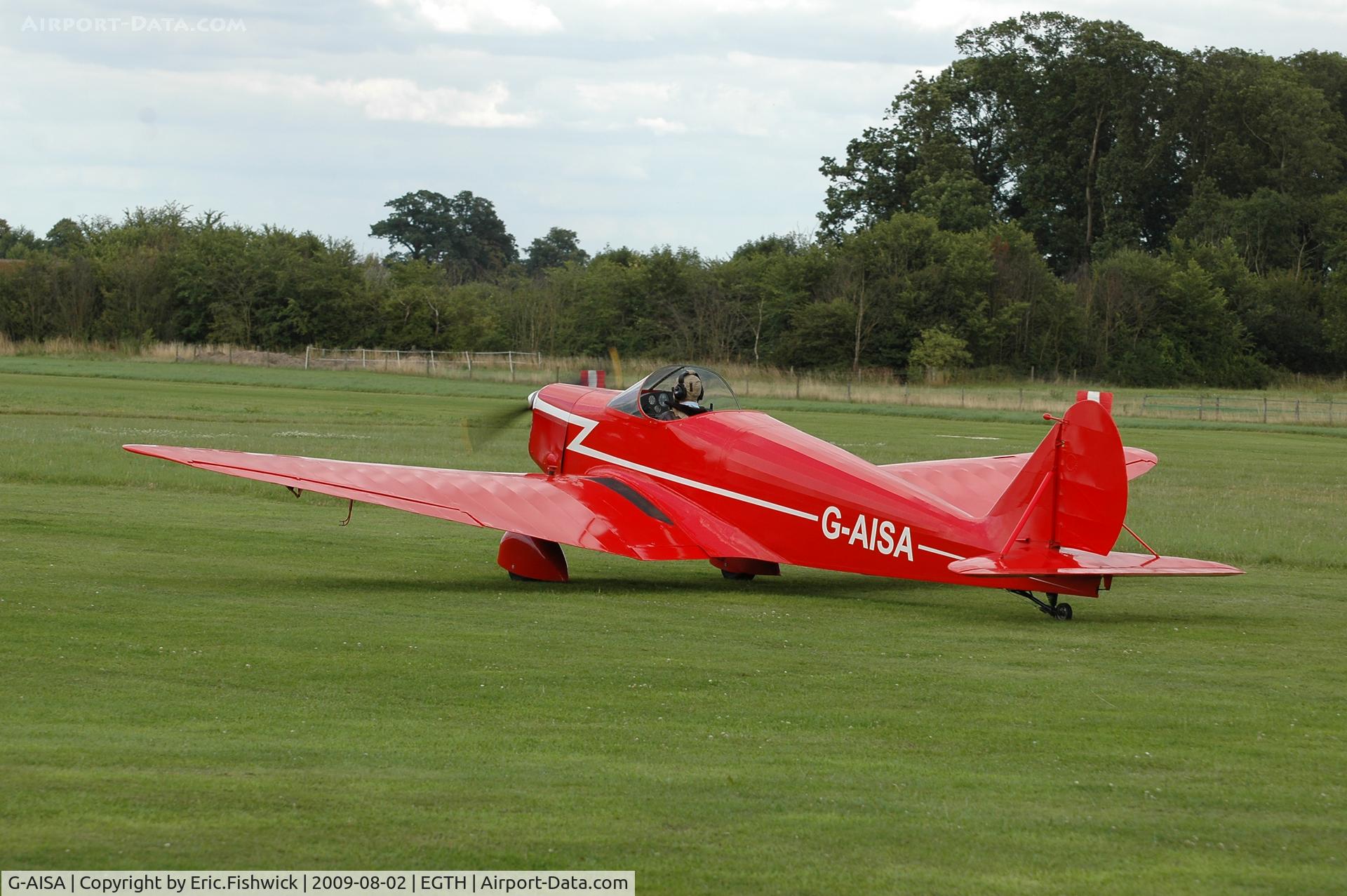 G-AISA, 1947 Tipsy Trainer 1 C/N 17, G-AISA departing Shuttleworth Military Pagent Air Display Aug 09