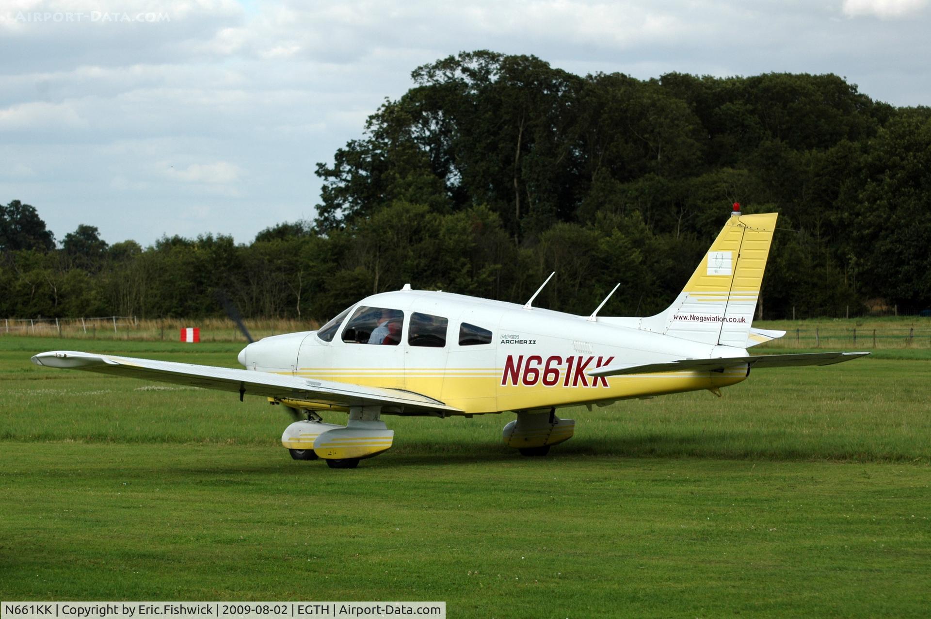N661KK, 1987 Piper PA-28-181 Archer II C/N 2890028, N661KK at Shuttleworth Military Pagent Air Display Aug 09