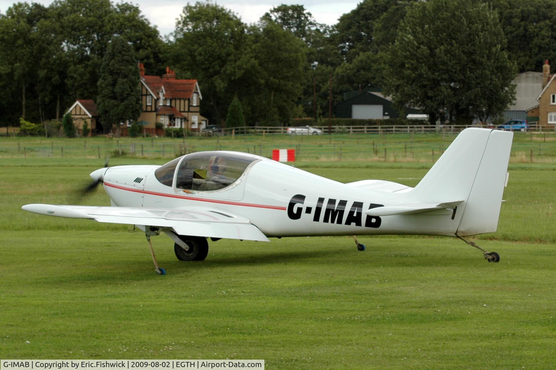 G-IMAB, 2002 Europa XS Monowheel C/N PFA 247-13128, 1. G-IMAB departing Shuttleworth Military Pagent Air Display Aug 09