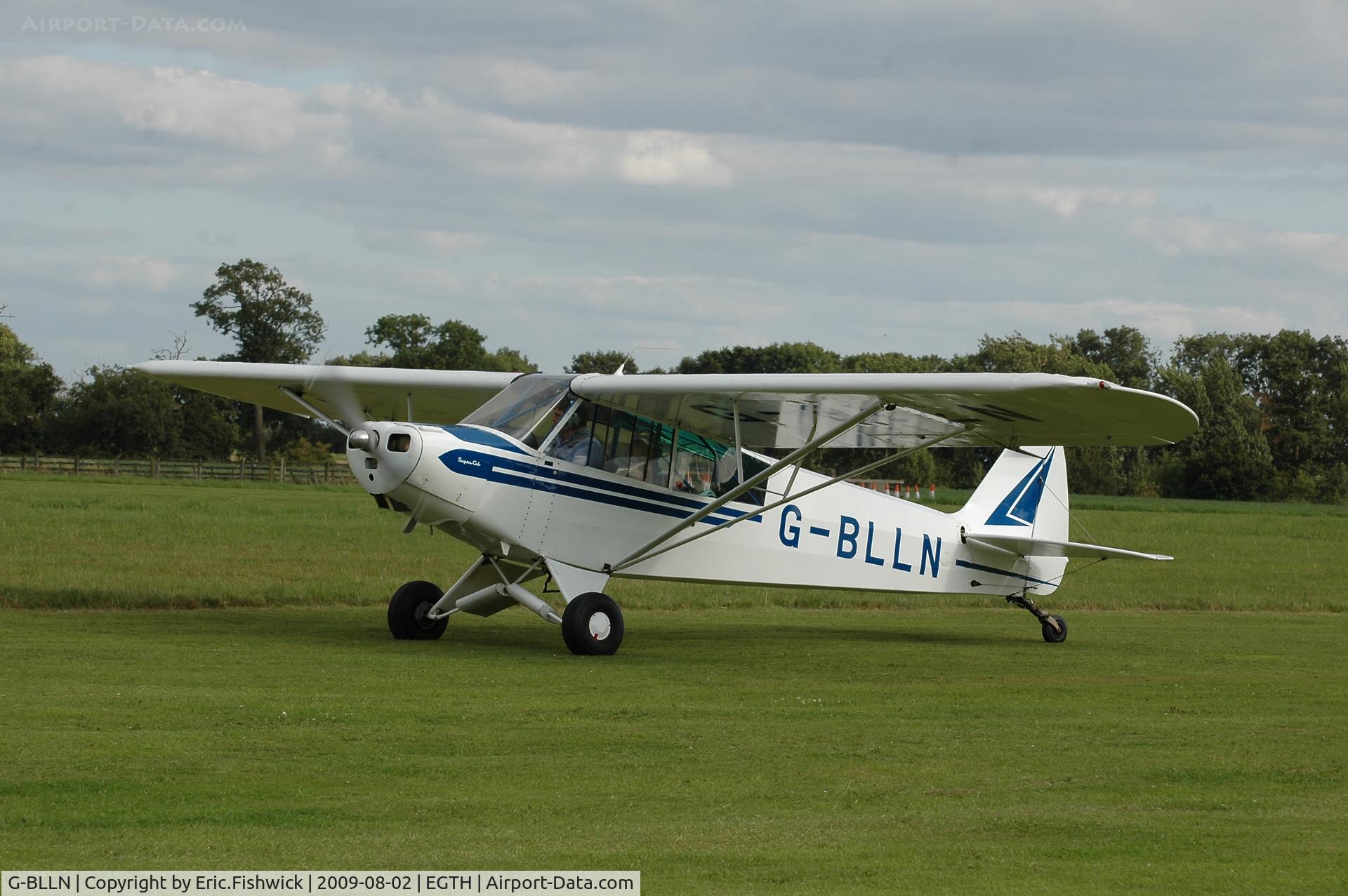 G-BLLN, 1954 Piper L-18C Super Cub C/N 18-3447, G-BLLN departing Shuttleworth Military Pagent Air Display Aug 09