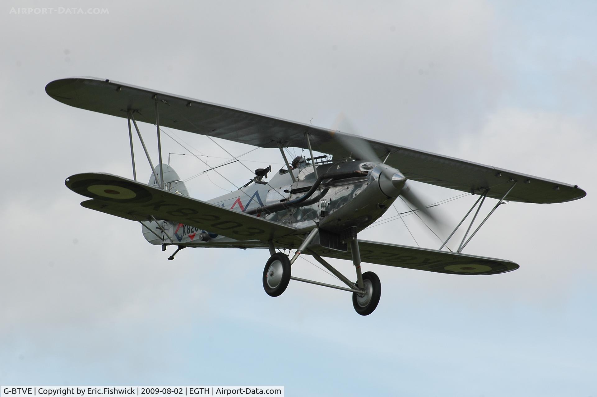 G-BTVE, 1937 Hawker Demon 1 C/N K8203, 43. G-BTVE at Shuttleworth Military Pagent Air Display Aug 09