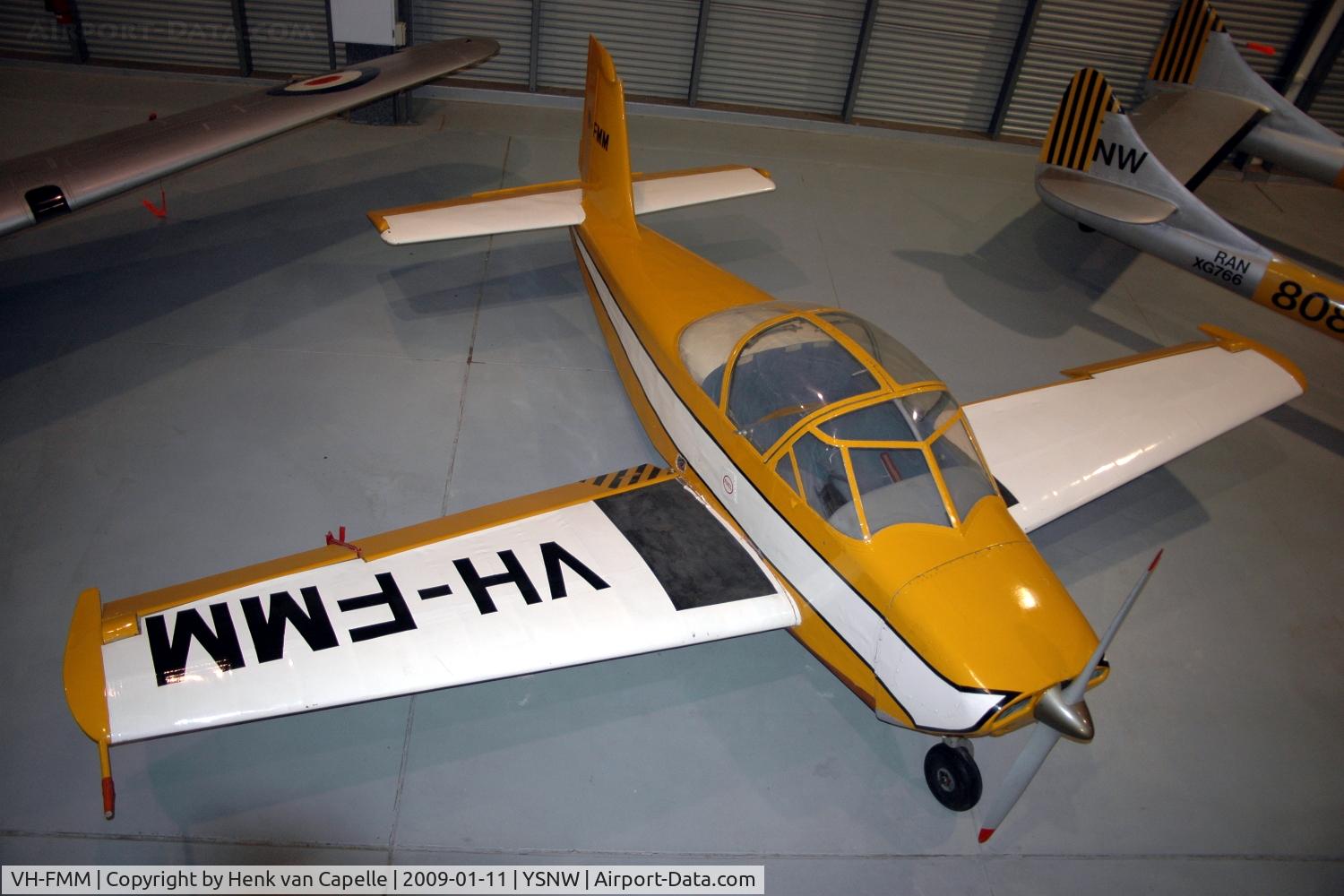 VH-FMM, 1959 Victa Airtourer Prototype C/N Not found VH-FMM, The Airtourer prototype in the Fleet Air Arm Museum in Nowra, NSW, Australia