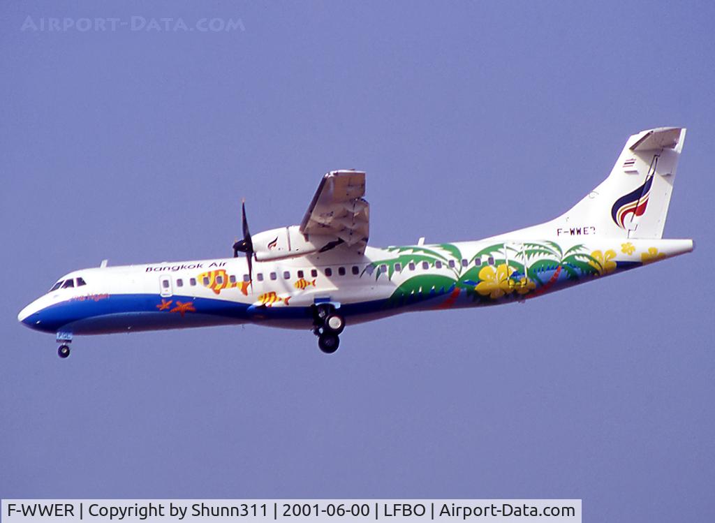 F-WWER, 2001 ATR 72-212A C/N 670, C/n 670 - To be HS-PGL - W/o 2009-08-04 after landing accident in Thailand.