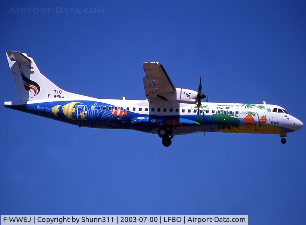 F-WWEJ, 2003 ATR 72-212A C/N 710, C/n 710 - To be HS-PGA