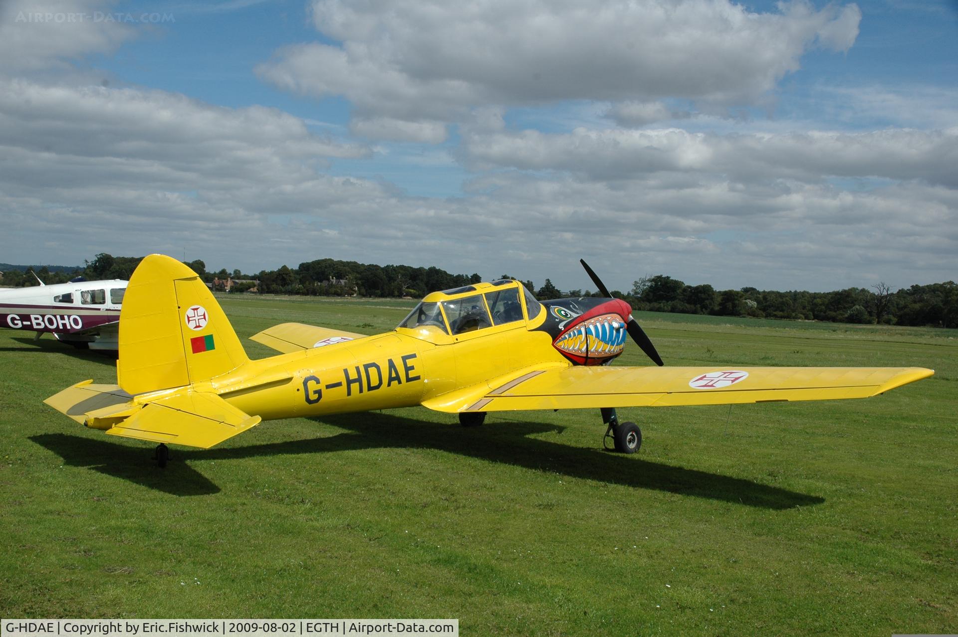 G-HDAE, 1951 De Havilland DHC-1 Chipmunk T.20 C/N C1/0280, G-HDAE at Shuttleworth Military Pagent Air Display Aug 09
