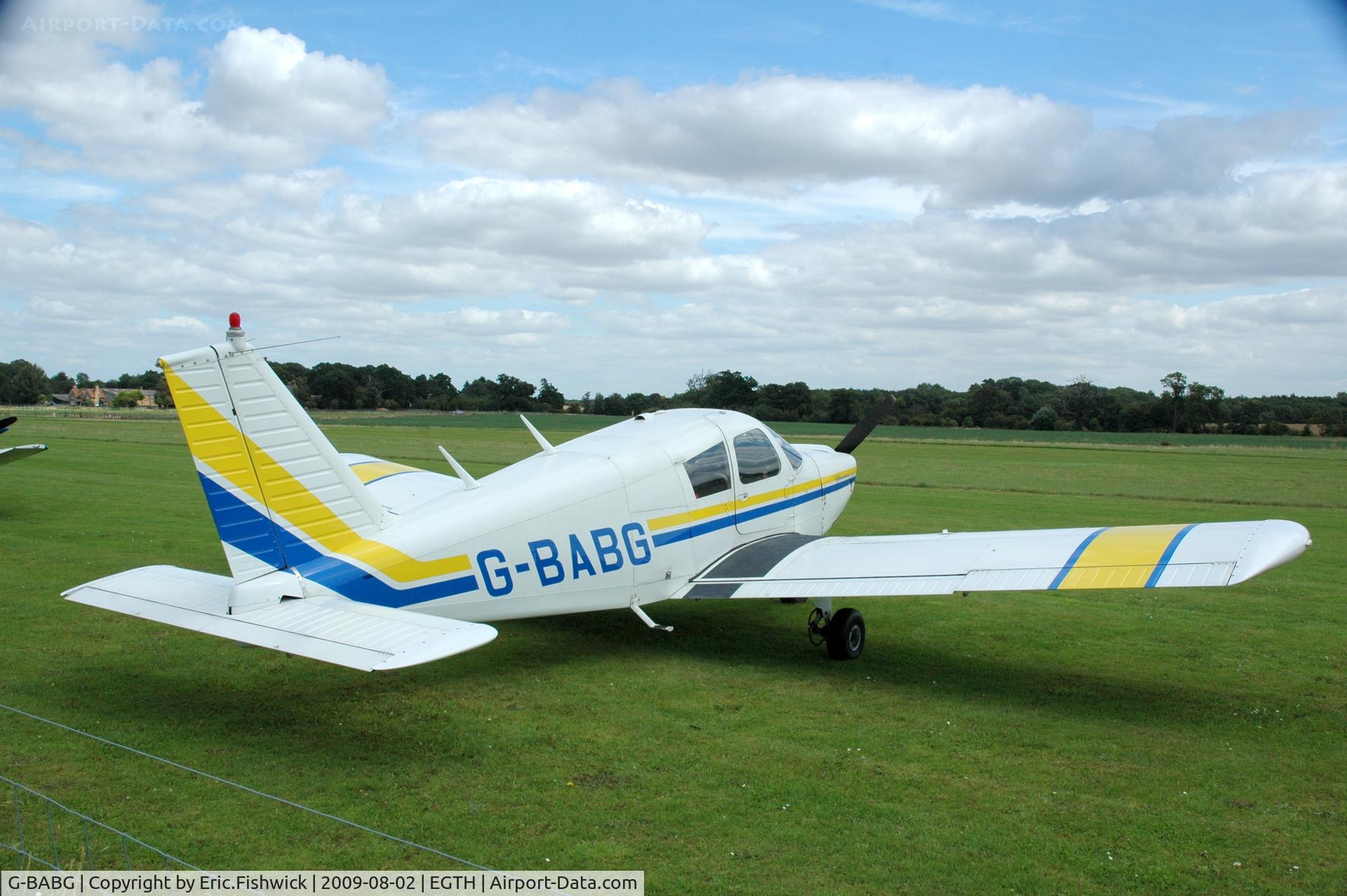 G-BABG, 1964 Piper PA-28-180 Cherokee C/N 28-2031, G-BABG at Shuttleworth Military Pagent Air Display Aug 09