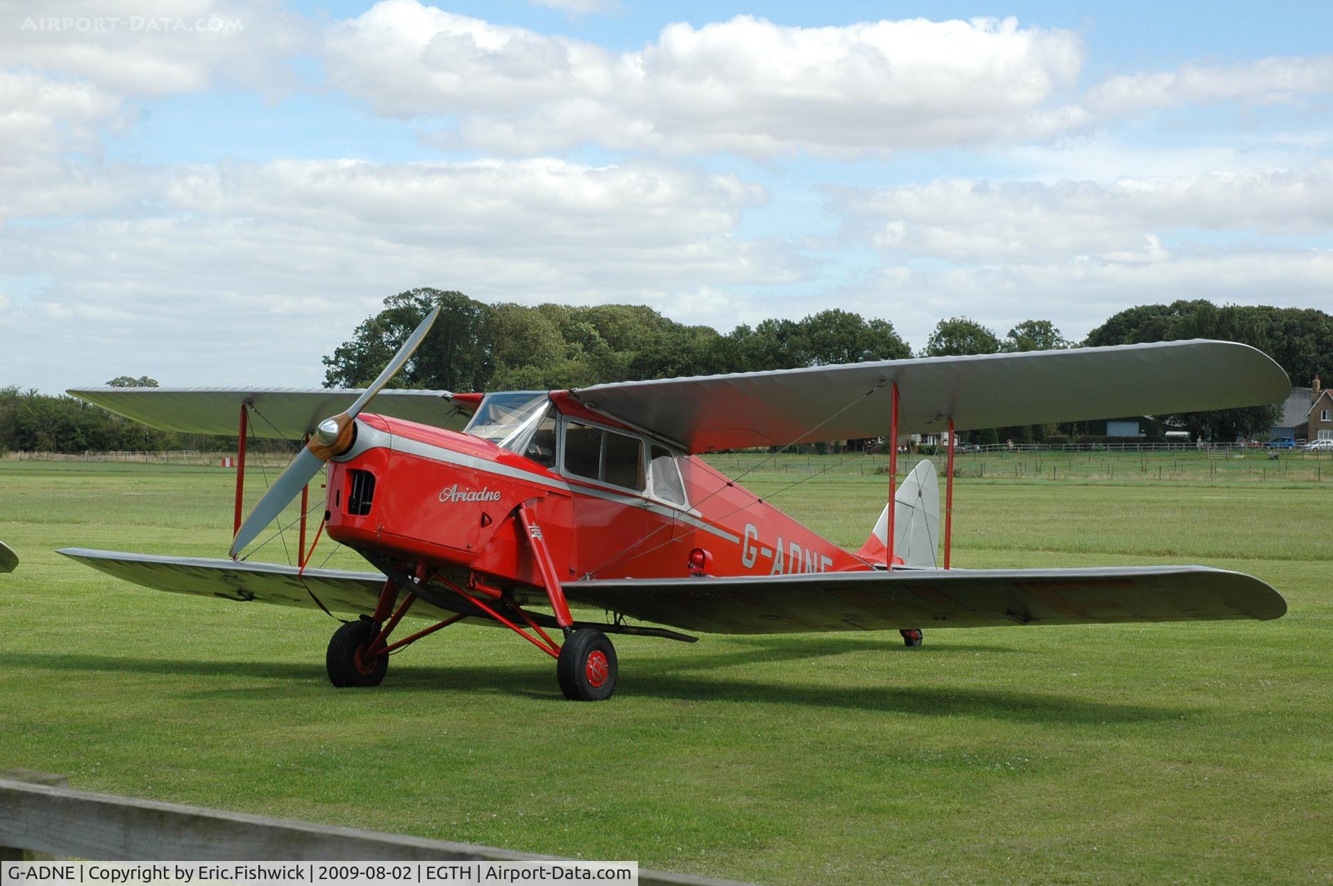 G-ADNE, 1936 De Havilland DH.87B Hornet Moth C/N 8089, 3. G-ADNE at Shuttleworth Military Pagent Air Display Aug 09