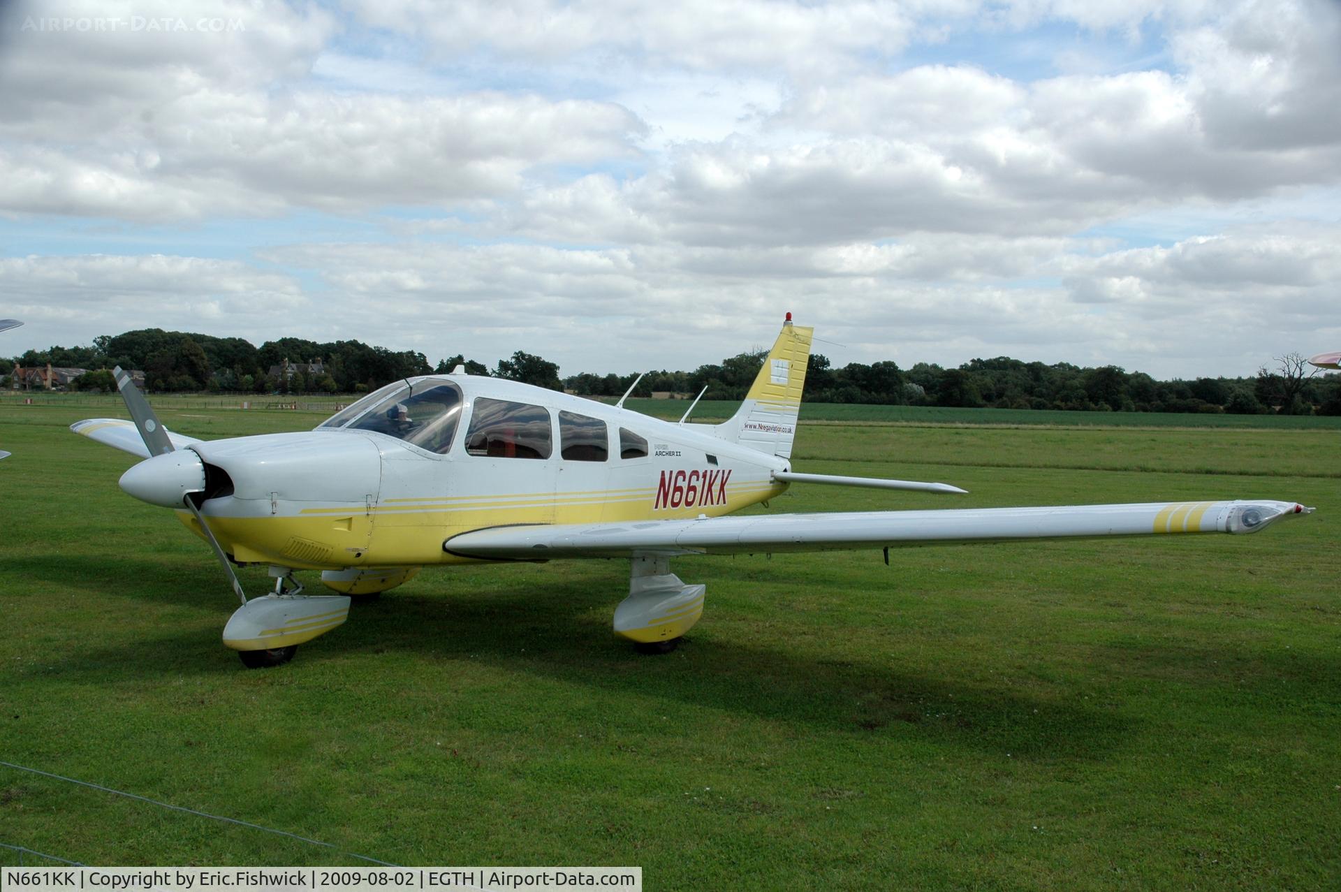 N661KK, 1987 Piper PA-28-181 Archer II C/N 2890028, N661KK at Shuttleworth Military Pagent Air Display Aug 09