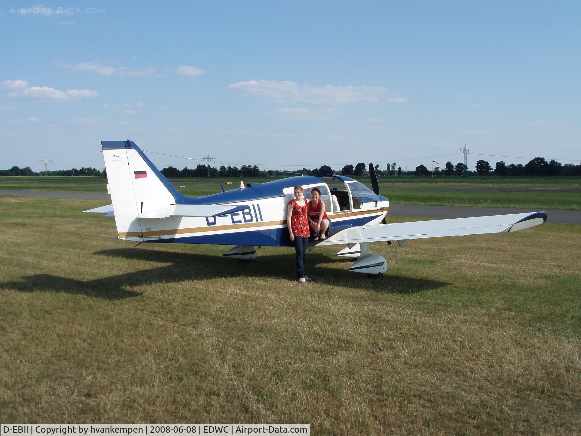 D-EBII, 1974 Robin HR-100-210D Safari C/N 200, D-EBII preparing for flight at Damme Germany. (EDWC)