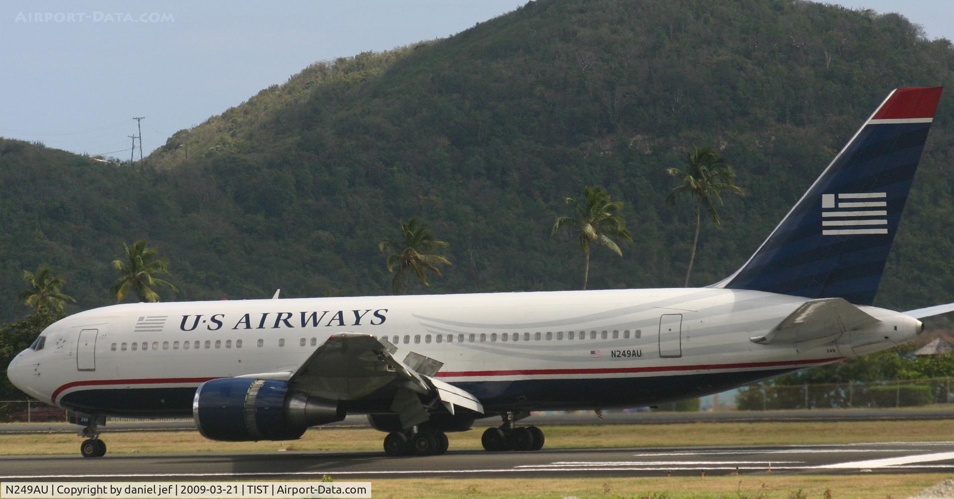 N249AU, 1987 Boeing 767-201 C/N 23901, rolling out at tist