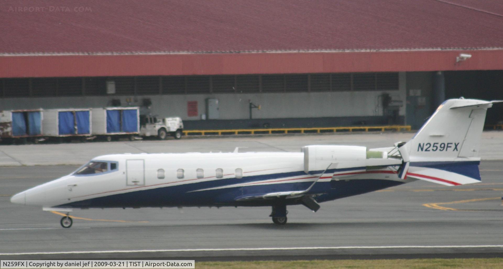 N259FX, 2005 Learjet 60 C/N 295, rolling out at tist