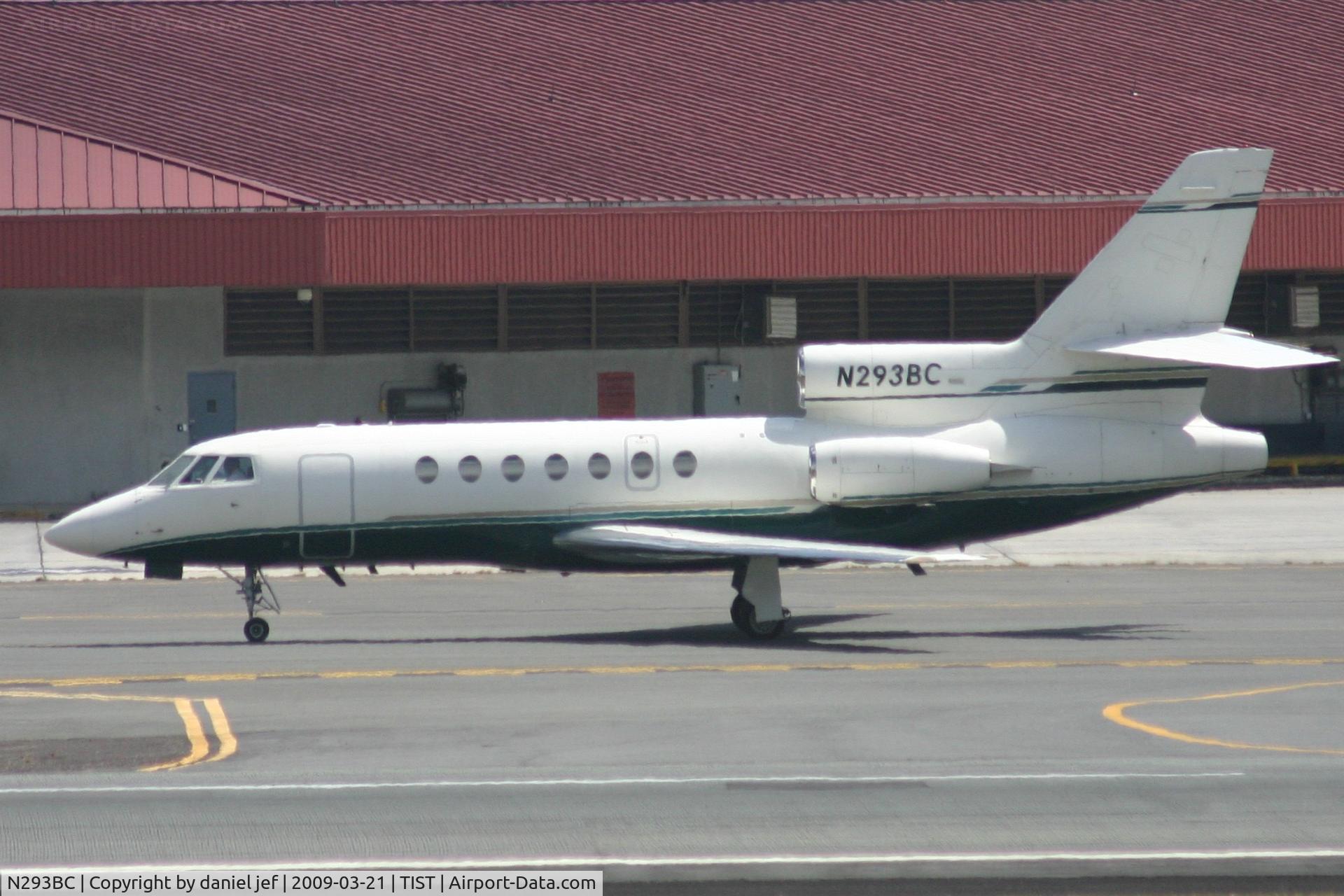 N293BC, 1983 Dassault Falcon 50 C/N 135, taxing to take off