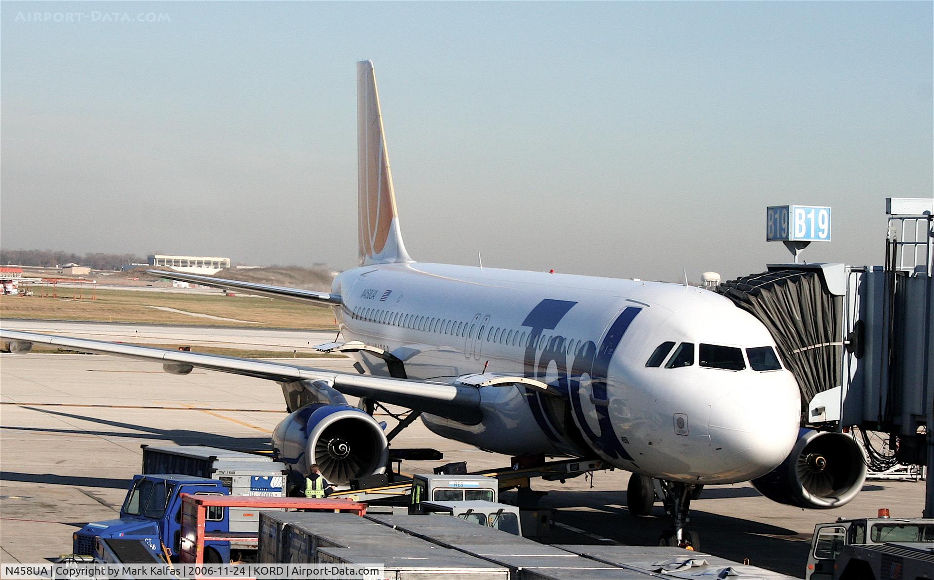 N458UA, 2000 Airbus A320-232 C/N 1163, United Airlines 