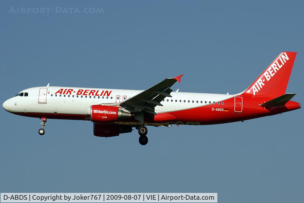 D-ABDS, 2007 Airbus A320-214 C/N 3289, NIKI (Air Berlin) Airbus A320-214