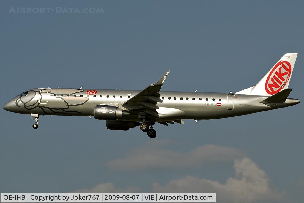 OE-IHB, 2009 Embraer 190LR (ERJ-190-100LR) C/N 19000294, NIKI Embraer ERJ-190-100LR