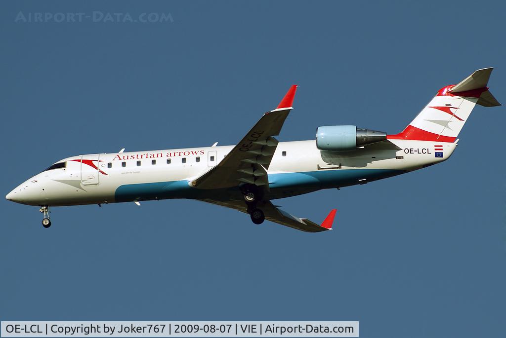 OE-LCL, 1997 Canadair CRJ-200LR (CL-600-2B19) C/N 7167, Austrian arrows Canadair Regional Jet CRJ200LR