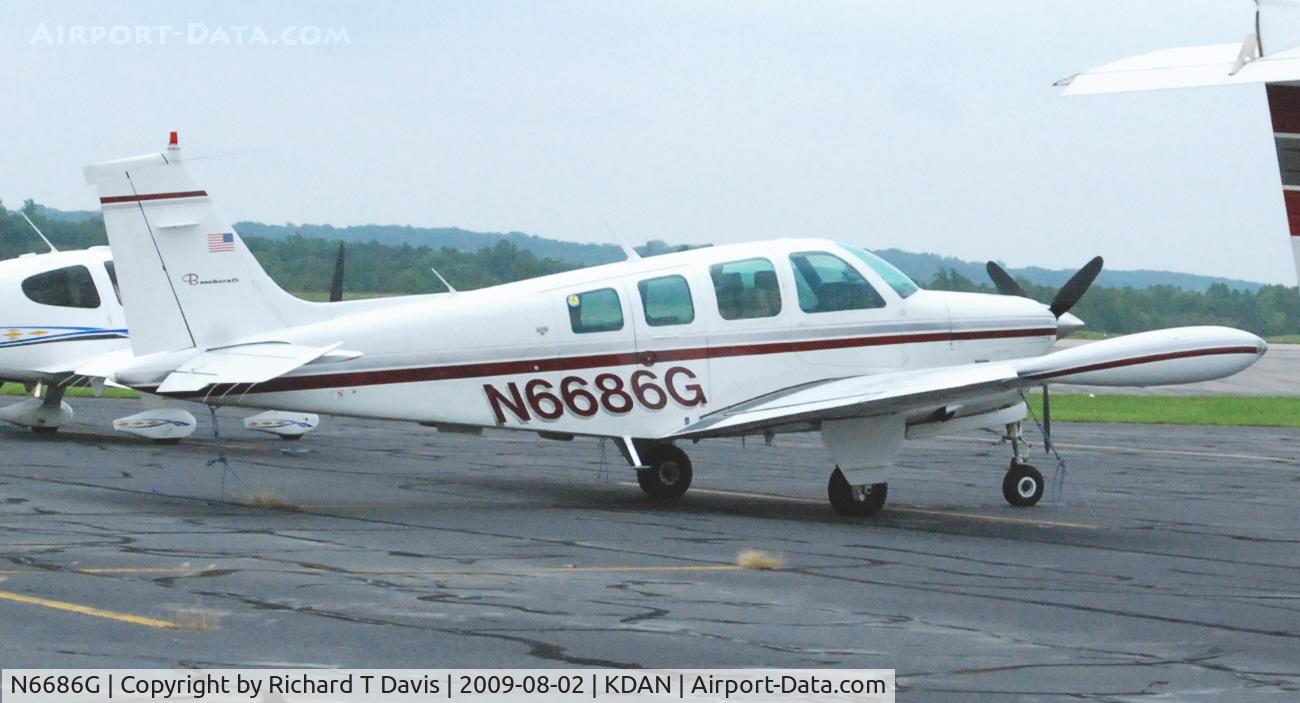 N6686G, 1981 Beech A36TC Bonanza 36 C/N EA189, 1981 Beech A36TC in Danville Va.