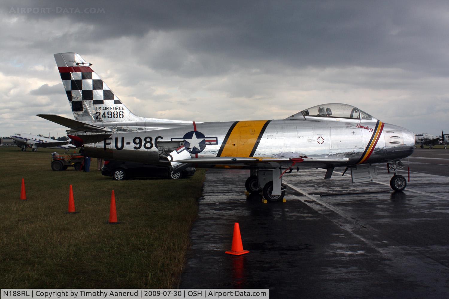 N188RL, 1952 North American F-86F Sabre C/N 191-682, 1952 Coleman Warbird Museum Inc CWF86-F-30-NA, c/n: 524986CW